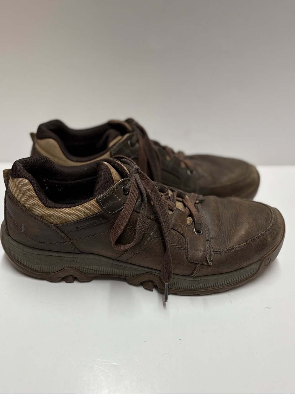 Merrell Brown Leather Lace Up Activewear Shoes Sz 11